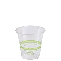 Ingeo Compostable Clear Cup, 3 Ounce - 2500 per case.
