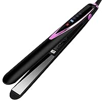 2 in 1 Professional Hair Straightener,Flat Iron for Hair with 10s Fast Heating & 4 Temp Setting,Hair Curler Ceramic Falt Iron Salon Hair Styling Tools Wave Iron (Purple)