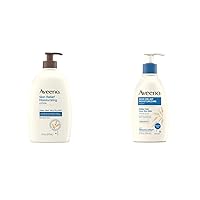 Aveeno Skin Relief Moisturizing Lotion for Very Dry Skin & Shea Butter Formula, Dimethicone Skin Protectant Helps Heal Itchy, 33 fl. oz & Skin Relief Moisturizing Lotion, 12 fl. oz