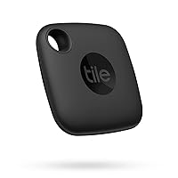 Tile Mate 1-Pack. Black. Bluetooth Tracker, Keys Finder and Item Locator for Keys, Bags and More; Up to 250 ft. Range. Water-Resistant. Phone Finder. iOS and Android Compatible.