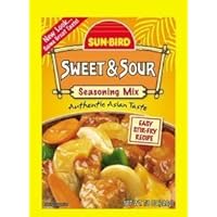 Sunbird Sweet and Sour Seasoning Mix .87 Ounce (4 Pack)