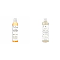 SheaMoisture Virgin Coconut Oil Daily Hydration Body Oil for Dry Skin 8 oz & Bubble Bath and Body Wash 13 Fluid Ounce