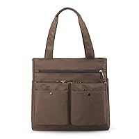 Large Women's Nylon Tote Bag with Shoulder Strap, Multiple Pockets and Versatile Design - Perfect for Everyday Use