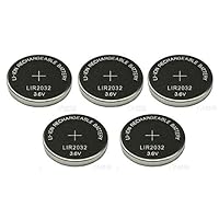 New 5 x Rechargeable LIR2032 LIR 2032 3.6V Button Cell FBA