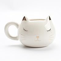 Cute Cat Cup Coffee Mug, Animal Ceramic Mug, Cartoon Cat Tea Milk Coffee Cocoa Mug, Animal Design Ceramic Cup, CACP001