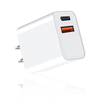 UDATON USB C Charger, Apple Watch Charger, PD Dual Port Type C Power Adapter Block Cube Compatible for New Apple Watch Series 9 8, iPhone 15/15 Pro/15 Pro Max