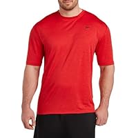 Reebok Big and Tall Performance Mesh T-Shirt Excellent Red Heather 4XLT