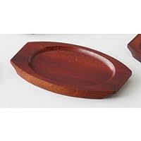 Wooden Stand Boat Stand (Y-2) 7.5 x 4.7 inches (19 x 12 cm), Inner Diameter: 5.7 x 3.5 inches (14.5 x 9 cm), Western Ceramics Accessories, Hotels, Restaurants, Cafes, Steaks, Western Tableware,