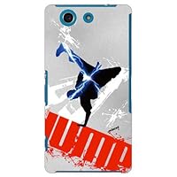 Breakin-Gray x Blue Design by Artwork/for Xperia A4 SO-04G/docomo DSO04G-ABWH-151-M520