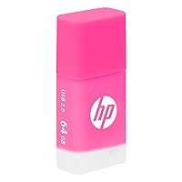 HP 64GB v168 USB 2.0 Flash Drive Power Pink