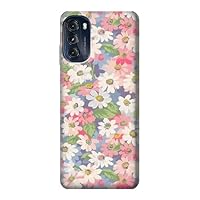 R3688 Floral Flower Art Pattern Case Cover for Motorola Moto G (2022)