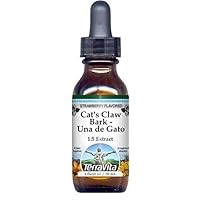 Cat's Claw Bark - Una de Gato Glycerite Liquid Extract (1:5) - Strawberry Flavored (1 oz, ZIN: 523317) - 2 Pack