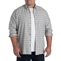 Harbor Bay by DXL Men's Big and Tall Plaid Flannel Sport Shirt