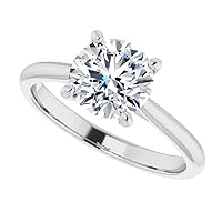 Mois Anniversary/Christmas/Birthday/Valentine's Day Jewelry Gift, Eternity Sterling Silver Ring, Engagement Rings for Women/Her, Excellent Round Brilliant Cut 2.53 Carat, Wedding Bridal Ring