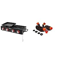 Royal Gourmet GD4002T Grill and Griddle Combo + Camco RhinoFLEX 20' RV Sewer Hose Kit