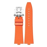Quick Disassembly Fluororubber Watch Strap For Vacheron Constantin VC Series 4500V 5500V 7900V Convex Interface 7mm Watchband