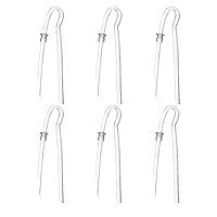 6pcs/lot Size #13 Preformed Sound Tube BTE Earmold Hearing Aid Tubing (3.5 * 2mm with Tube Lock)