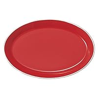 リビー(Libbey) Pasion Rossa 19741044 9.8 inches (25 cm) Oval Platter, L-25 S-16.7 H-2.6 cm