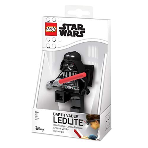 Lego Star Wars Darth Vader with Lightsaber LED Head Lamp (HE31), Ages 6 and up, 1 Head Lamp