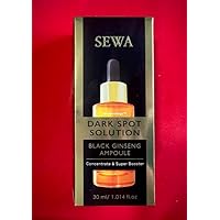 Sewa Dark Spot Solution Black Ginseng Ampoule Concentrate & Super Booster 30ml. Malasma Treatment, 1.01 Fl Oz (Pack of 1), Pack of 1