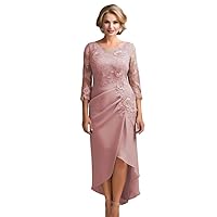 SERYO Mother of The Bride Dresses Lace Grandmother of The Bride Dresses Tea Length