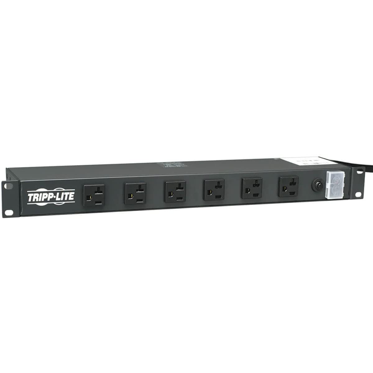 Tripp Lite 12 Outlet Rackmount Network-Grade PDU Power Strip, Front/Rear Facing, 20A, 15ft Cord w/ L5-20P Plug (RS-1215-20T)