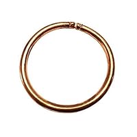 Round Adjustable Pure Copper Healing Bracelet Kada/Kadaa/Bangle (Pack of 2)