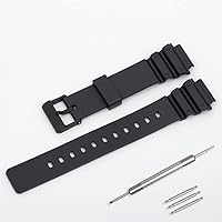 Rubber Watchband For CASIO MRW-200H/S300H/W-800/AE-1200 CASIO Replace Watch Strap 18mm