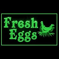 110248 Fresh Eggs Farmer Protein Iodine Market Display LED Light Neon Sign