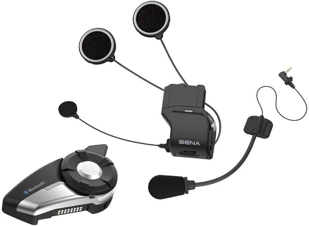 Sena 20S-EVO-01D Motorcycle Bluetooth Headset Communication System, 2 Pack , Black