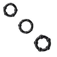 3 Pack Stretchy Cock Rings Different Sizes Penis Enhancer Male Sex Toy