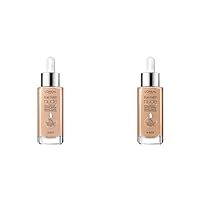 L'Oreal Paris True Match Nude Hyaluronic Tinted Serum Foundation Bundle with Light 2-3 and Medium 4-5 Shades, 1 fl. oz. Each