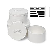 3 Container Cake Cookie Tin Set, Homemade Baked Good Storage Nesting Container Set