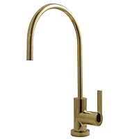 Kingston Brass KS8192CTL Continental Water Filtration Faucet, 5-3/4 inch in Spout Reach, Polished Brass