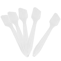 G2PLUS 100 PCS Disposable Makeup Frosted Tip Spatula, 3.2'' x 0.6'' Makeup spatula, Cosmetic Spatula for Mixing and Sampling, Facial Stick Applying the Mask, Clay mask, Peel Pask, Serum
