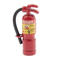 Studio one Dollhouse Miniature Red Fire Extinguisher Safety Metal Furniture Supply Dollhouse Best Gift