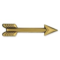 PinMart's Antique Gold Shooting Arrow Lapel Pin