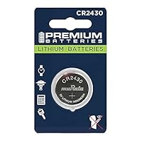 Premium Murata CR2430 Lithium 3V Coin Cell - Japanese Engineered High Capacity Batteries (6 Pack)