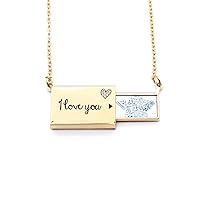Star Strokes Style Physical Chestry Symbol Letter Envelope Necklace Pendant Jewelry