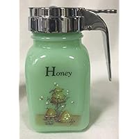 Jadeite Jade Jadite Honey Dispenser *Made in the USA* (Honey Bees with Bee Hive)