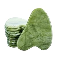 Authentic Gua Sha Jade Stones Asian Owned, GuaSha Facial Tool, Face Body Massage SPA Acupuncture Therapy Trigger Point Treatment (jade)