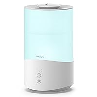 Humidifiers for Bedroom, 4.0L Humidifier with Essential Oil Diffuser, Top Fill Ultrasonic Cool Mist Humidifier for Large Room, Sleep Mode, Adjustable mist output, Auto Shut-Off