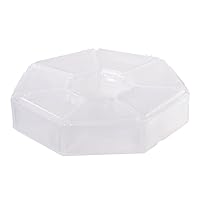 Portable Plastic Japanese Medicine Box Sealed, Portable, with compartments and lids, 7 compartments of Solid Color Transparent Medicine Box