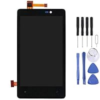 GUOHUI Replacement Parts LCD Display + Touch Panel with Frame for Nokia Lumia 820 Phone Parts