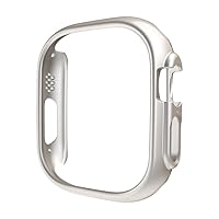 Hollow PC Case for Apple Watch Ultra 49mm Hard Bumper Iwatch Ultra Screen Protector Case Protective Cover for Iwatch 8 Pro 49mm (Color : Starlight, Size : Ultra 49MM)