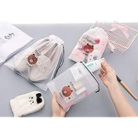 Transparent Cosmetic Bag Travel Makeup Case Women Zipper Make Up Bath Organizer Storage Pouch Toiletry Wash Beaut Kit