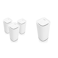 Linksys Velop Pro WiFi 6E Mesh System 3 Pack & Velop Pro WiFi 6E Mesh System - Cognitive Mesh Router with 6 Ghz Band Access & 5.4 (AXE5400) Gbps True Gigabit Speed - 1 Pack