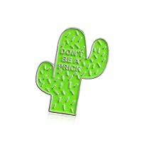 PULABO Clothes Accessories Gift Enamel Brooch Pin Badge Don'T Be A Prick Cactus Stylish