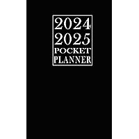 Pocket Planner 2024-2025: Small 2-Year Monthly Planner for Purse / From January 2024 To December 2025: 24 Months / Black Cover