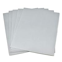 Homeford Plain EVA Foam Sheets, 9-Inch x 12-Inch, 5-Piece (Silver)